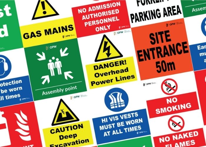 health and safety signs in the workplace